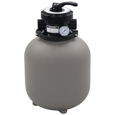 Filtro A Sabbia Per Piscine Valvola A 4 Posizioni Grigio 350 Mm