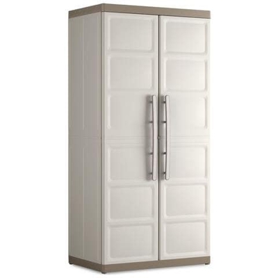 Armadio Xl Alto In Resina 2 Ante E 4 Ripiani Cm 89x54x182 Kis Excellence