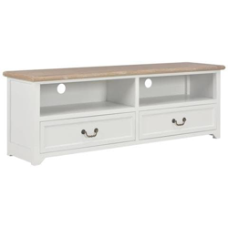 Mobile Porta Tv Bianco 120x40x30 Cm In Legno en oferta