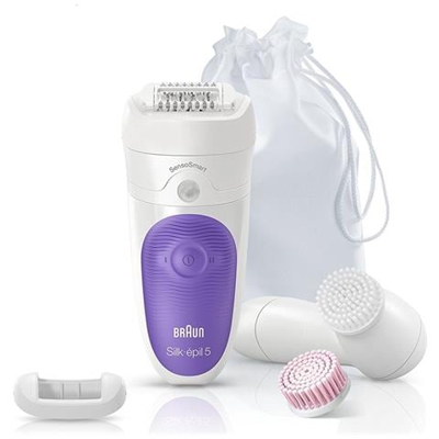 Epilatore Wet & Dry Silk Epil 5-870 Senso Smart Colore Bianco / Viola