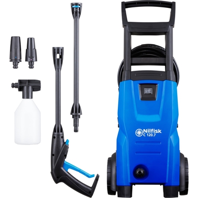 C 120.7-6 EU idropulitrice Verticale Elettrico Nero, Blu 440 l/h 1400 W, Idropulitrice ad alta pressione
