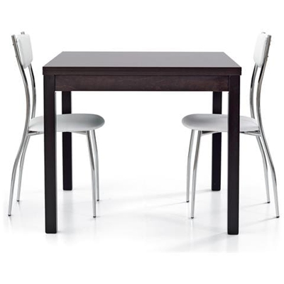 Garrett - Tavolo Da Pranzo Moderno Allungabile A Libro In Rovere 90 X 90/180