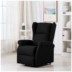 Poltrona Alzapersona Massaggiante Nera In Tessuto precio