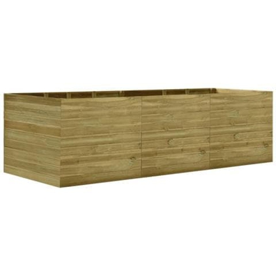 Letto Rialzato 300x150x97 Cm Legno Di Pino Impregnato