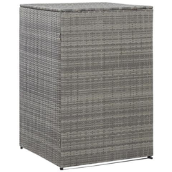 Copribidone Singolo Spazzatua Antracite 76x78x120 Cm Polyrattan en oferta
