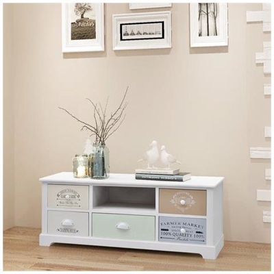 Mobiletto Porta Tv In Stile Francese In Legno