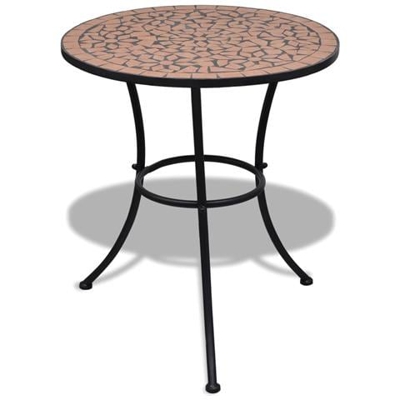Tavolo In Ceramica Con Mosaico 60 Cm
