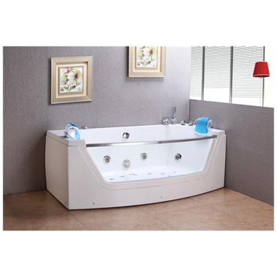 Vasca Bagno Idromassaggio Angolare Cromoterapia 2 Persone 180 X 90 Cm Privilege Cascata Inclusa, Radio Full Optional