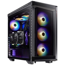 Case XPG Battlecruiser Middle Tower ATX / Micro-ATX / Mini-ITX / E-ATX 3 Porte USB 3.0 Colore Nero (Finestrato) en oferta