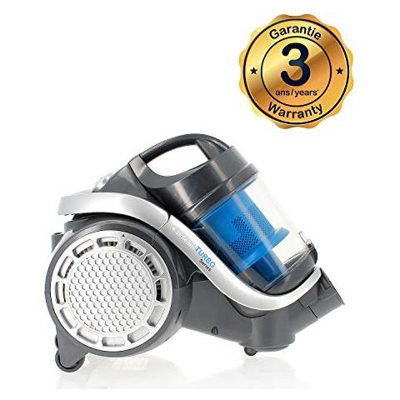 E. ziclean One Turbo Senza Sacchetto Scatola Metallica A Vuoto? 900w? 72 Db? A ? Blu E Grigio