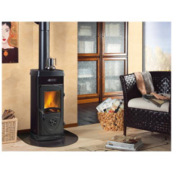 Stufa A Fuoco Continuo Super Max Nera en oferta