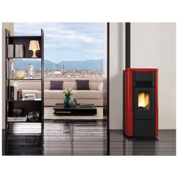 La Stufa Pellet Kw 9,2 Giusy Plus Bordeaux Canal en oferta