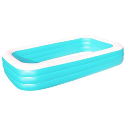 Piscina Gonfiabile Rettangolare 3 Tubi Modello Vico Grande 305 x 183 x H 56 cm en oferta