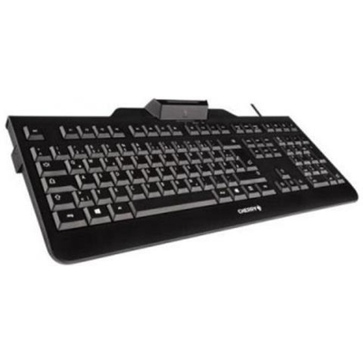KC 1000 SC, Tastiera Smart Security con USB e con Lettore di Schede, Nero, Tastiera QWERTY