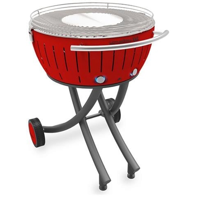 Barbecue Xxl Con Ruote - Rosso
