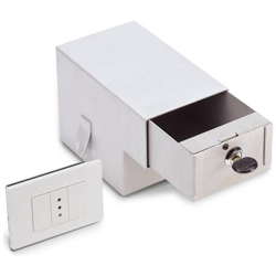 Cassaforte Invisibile A Muro Finta Presa Di Corrente Elettrica A Chiave Con Cassetto E Vano Technomax Sm / 2 características