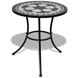 Tavolo Con Mosaico 60 Cm Nero / Bianco precio