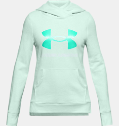 Felpa con cappuccio UA Rival Fleece Logo da ragazza en oferta