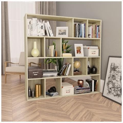 Libreria / divisorio Rovere Sonoma 110x24x110 Cm In Truciolato