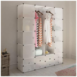 Scaffale Armadietto Modulare Con 18 Scomparti Bianco 37 X 146 180,5 Cm características