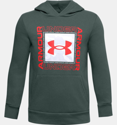 Felpa con cappuccio UA Rival Fleece Box Logo da ragazzo precio