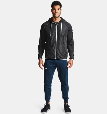 Felpa con cappuccio Armour Fleece® Storm Full Zip da uomo
