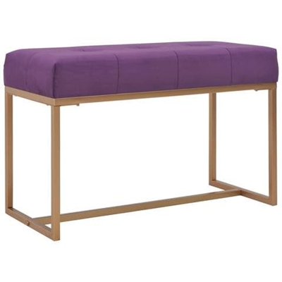 Panca 80 Cm In Velluto Viola