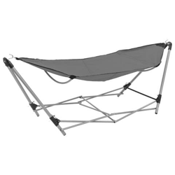 Amaca Con Supporto Pieghevole Grigia en oferta