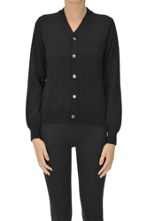 Double button-fastenings wool cardigan características