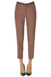 Hound's-tooth print trousers características