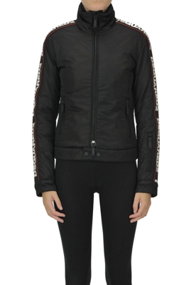 Biker style down jacket