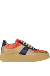 Colour block satin sneakers características