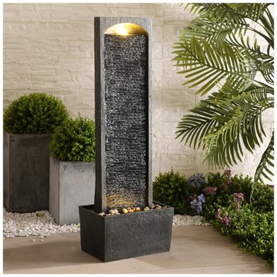 Peaktop Dritto Fontane Da Giardino, Grigio Antracite Rj-19041-eu