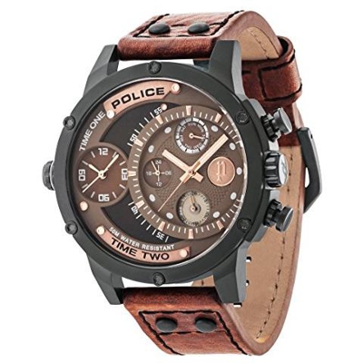 Adder Orologio Da Polso, Analogico, Uomo, Pelle, Marrone