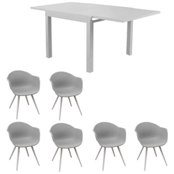Jerri - Set Tavolo In Alluminio 22,0 Con 6 Sedute características