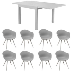 Jerri - Set Tavolo In Alluminio 22,0 Con 8 Sedute precio