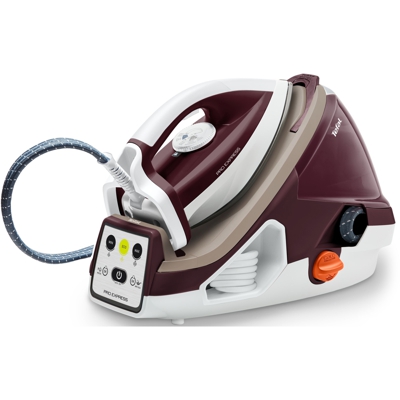 Pro Express GV7810 ferro da stiro a caldaia 2400 W 1,6 L Piastra Durilium Autoclean Bordeaux, Bianco, Stazione stirante