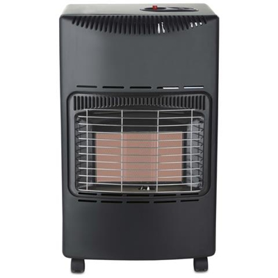 TGH242R Stufa a Gas Catalitica Potenza 4200 Watt 135 m3 Riscaldabili Colore Nero