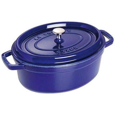 Cocotte in Ghisa con Coperchio Diametro 29 cm Capacità 5 lt Colore Blu Scuro - Linea La Cocotte