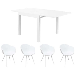 Jerri - Set Tavolo In Alluminio 22,0 Con 4 Sedute en oferta