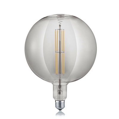 Lampadina LED globe E27 8W 2.700K fumè