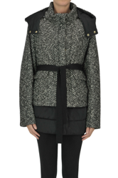 Eco-friendly down jacket with herringbone insert precio