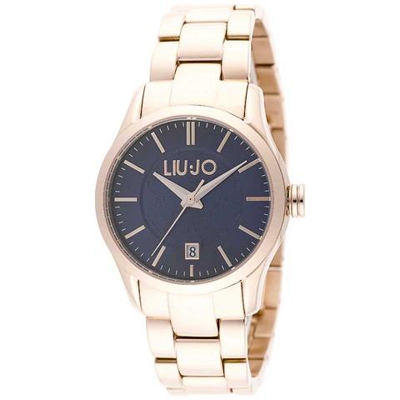 Orologio Donna Tlj888 in Acciaio Ip Rose Gold Quadrante Nero Tempo Contempo