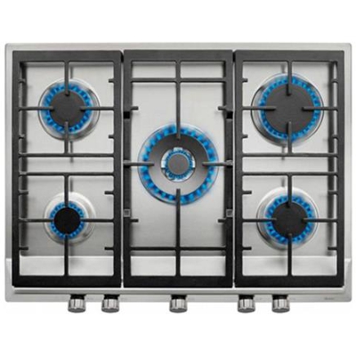 Piano Cottura S0408158 a Gas 5 Fuochi Gas Colore Acciaio Inossidabile