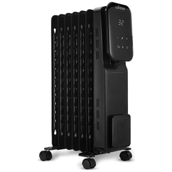 Radiatore-ad-olio-elettrico Portatile, 1500 W, Touchscreen Digitale, Timer 24 Ore, 7 Elementi Convettori, 3 Livelli Di Temperatura, Sistema Di Sicurezza Anti-ribaltamento precio
