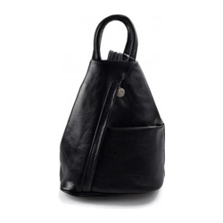 Pelle Zaino signore Mens borsa da viaggio Weekender Sport Bag nero precio