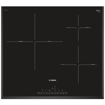 Piano Cottura PID651FC1E a Induzione 3 Zone Cottura da 59,2 cm Colore Nero / Acciaio inossidabile