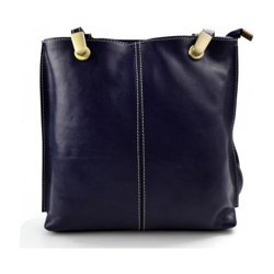 Signore della borsa in pelle blu Pochette Zaino a tracolla Donne en oferta