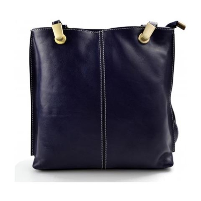 Signore della borsa in pelle blu Pochette Zaino a tracolla Donne