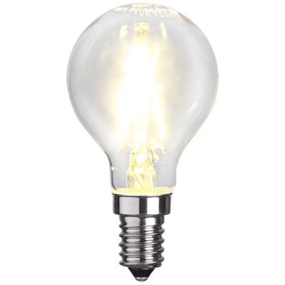 Lampadina LED goccia E14 P45 1,5W 2.700K filamenti